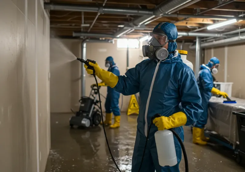 Basement Sanitization and Antimicrobial Treatment process in Salem, IL